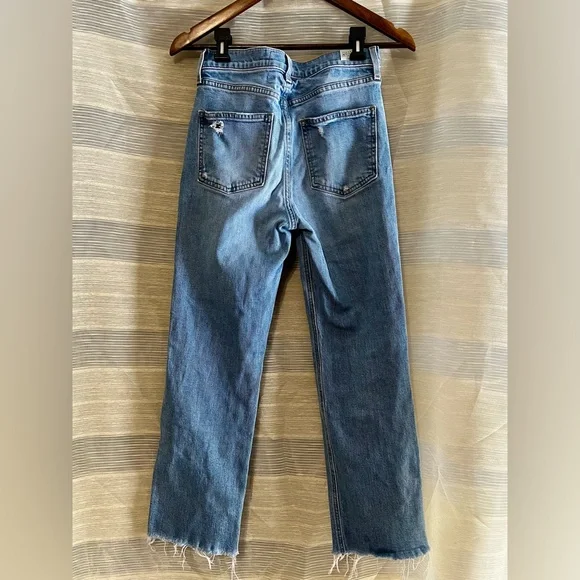 Frank & Eileen Monaghan Straight Leg Jeans – Distressed Raw Hem – 26 - Picture 2 of 12